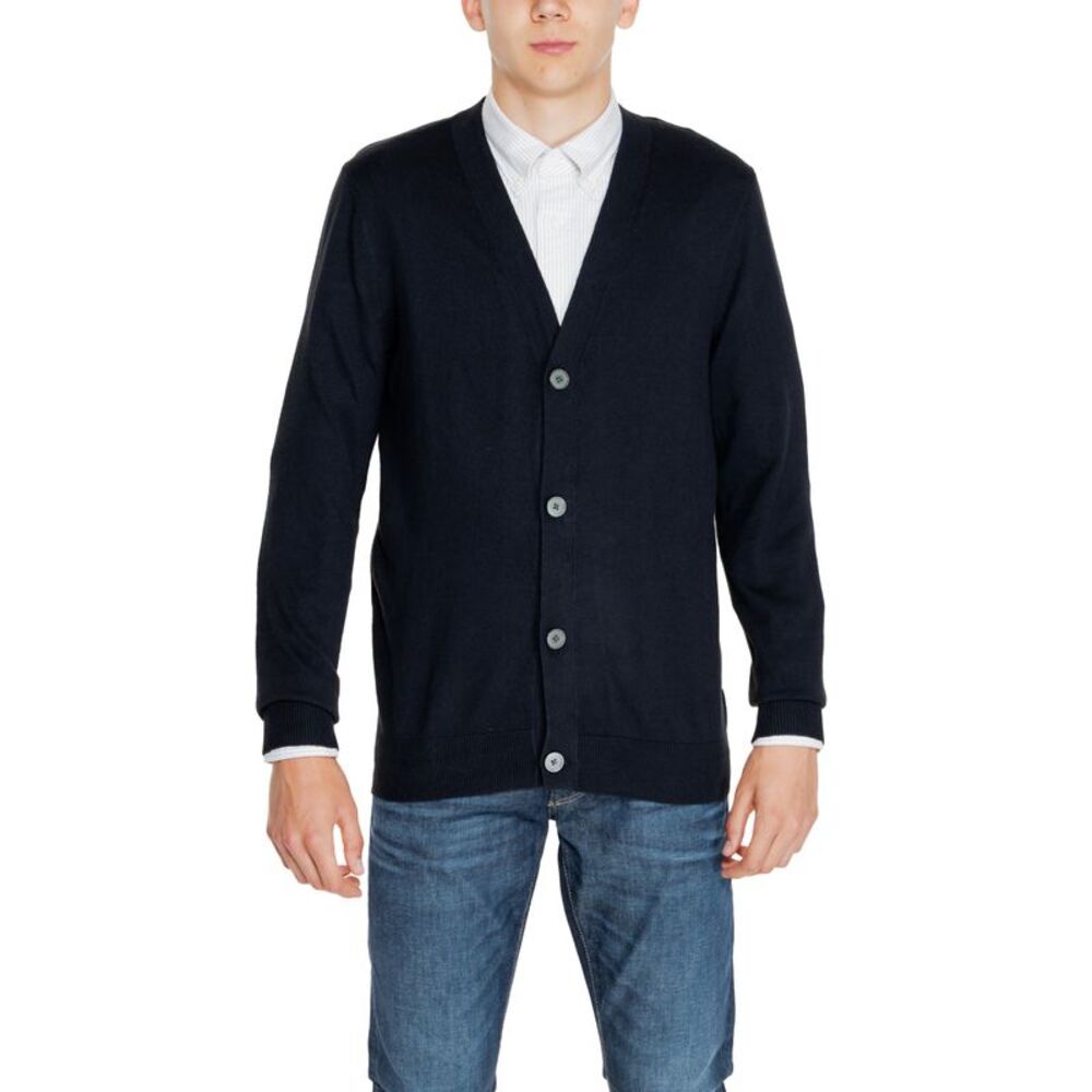 Jack & Jones VNeck Cardigan Sweater Men black Cardigans
